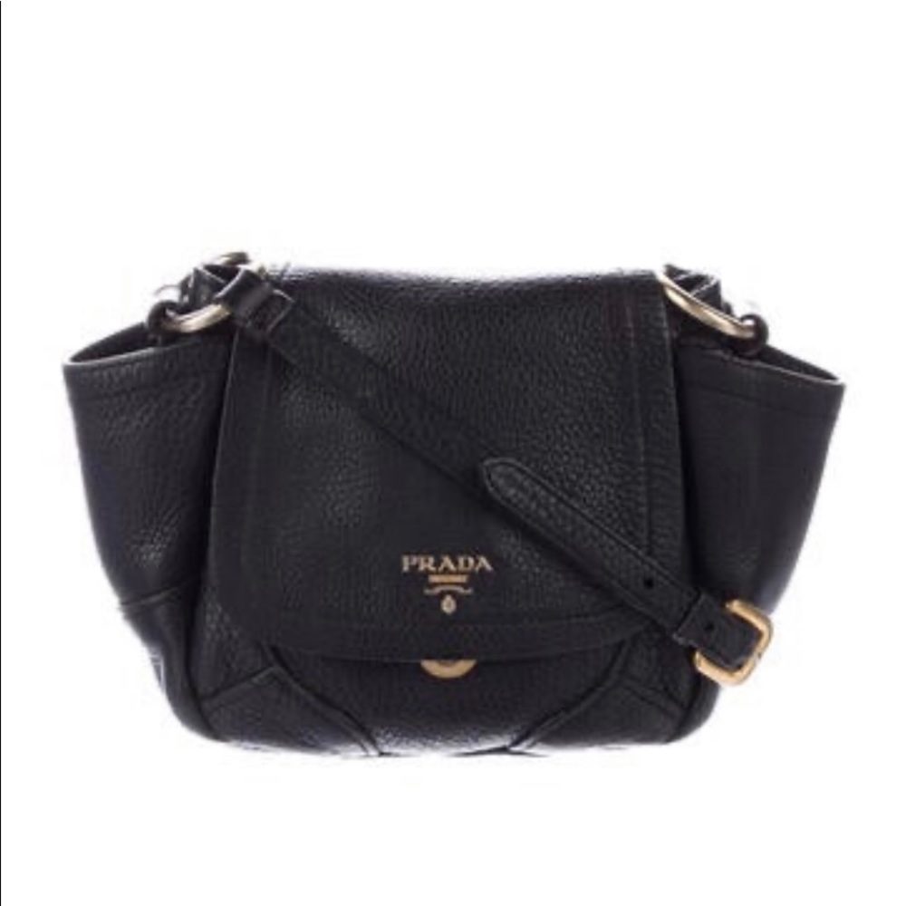 💯 Prada Black Leather Handbag - Picture 2 of 16